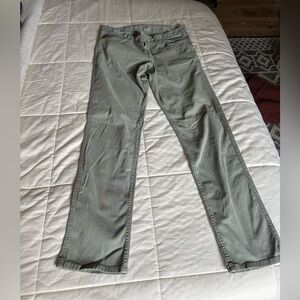 Men’s Faherty Olive Green Pants 33” waist